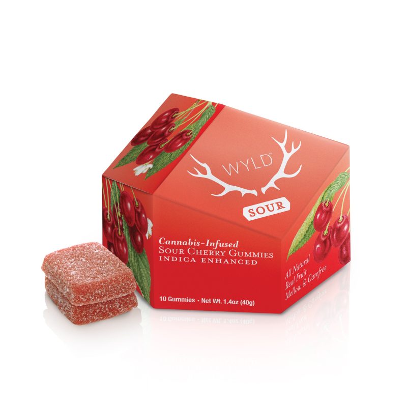 WYLD Gummies Indica - Sour Cherry