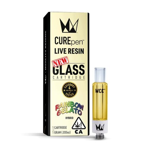 WCC LIVE RESIN 1g Cartridge - Rainbow Gelato Hybrid